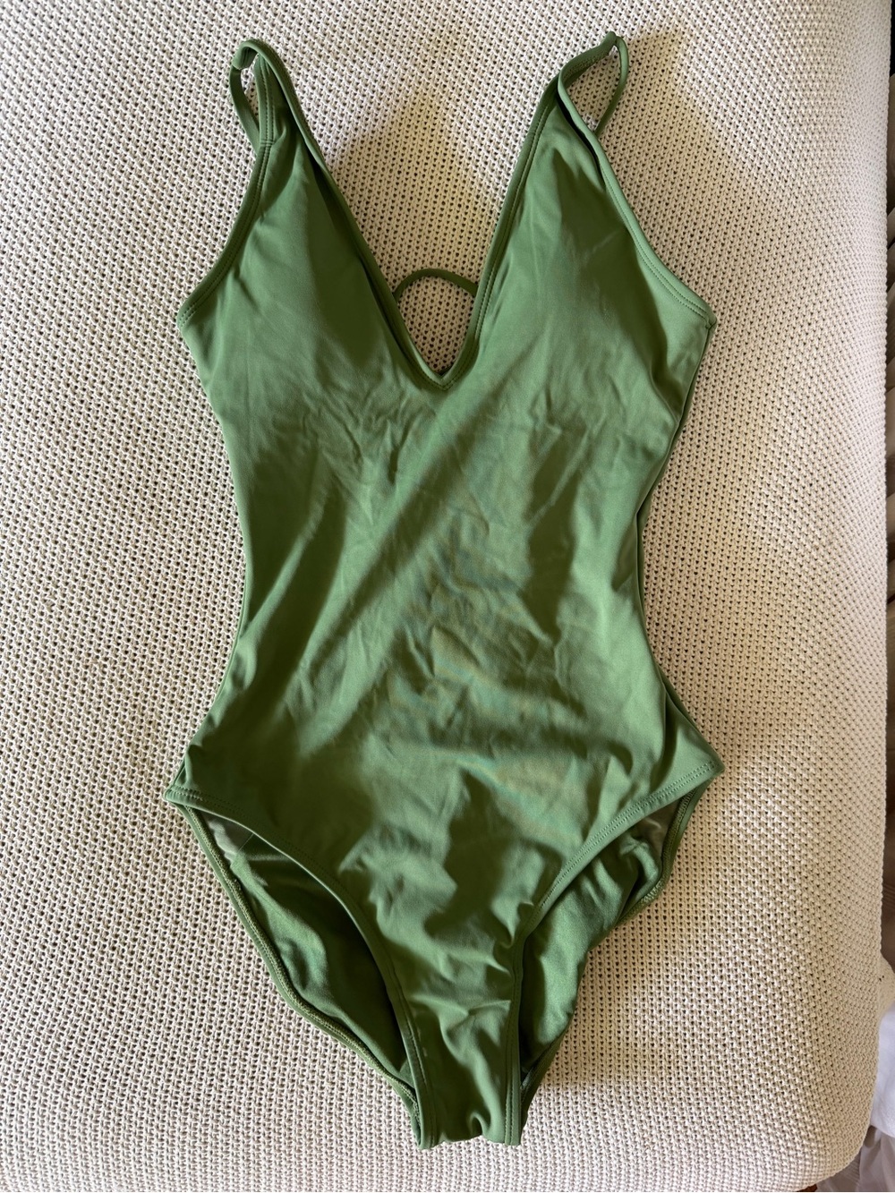 NWT Army Green Ta3 Plungey Swimsuit